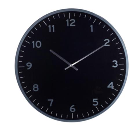 Horloge d.60 cm livy noir / argent pas cher