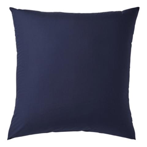 2 taies d'oreillers 65x65 cm dodo percale bleu marine pas cher