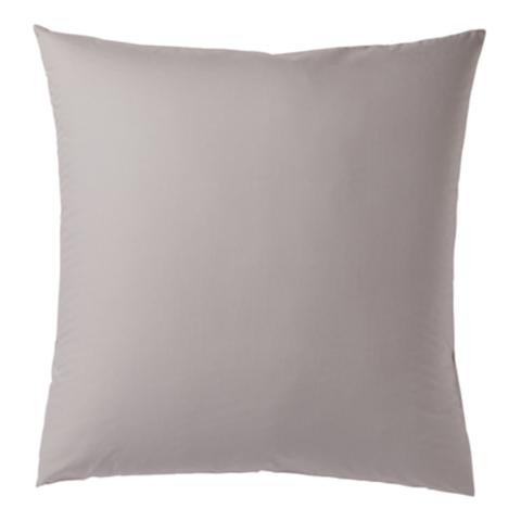 2 taies d'oreillers 65x65 cm dodo percale gris clair pas cher