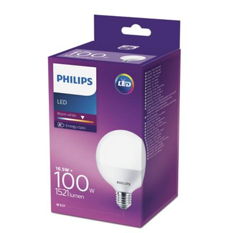 Ampole led 16 , 5w équiv 100w 1521 lm e27 blanc chaud pas cher