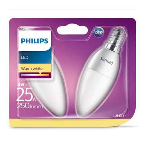 Ampoule 2xam led 4w e14 depolie pas cher