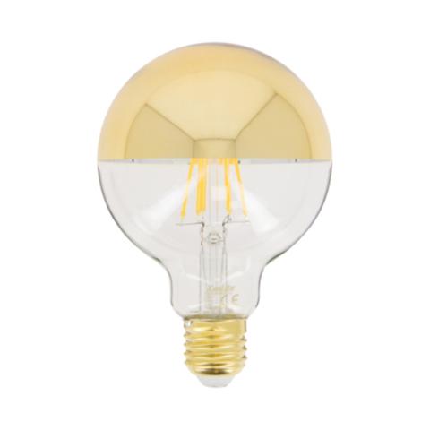 Ampoule déco gold led 8w équiv 60w 850lm e27 or pas cher