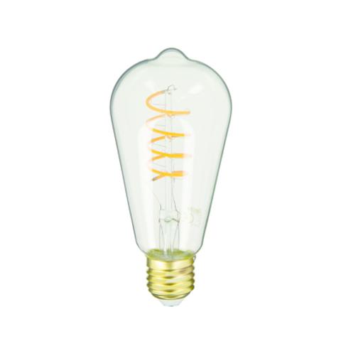 Ampoule déco led 3w équiv 28w 300lm e27 transparent pas cher