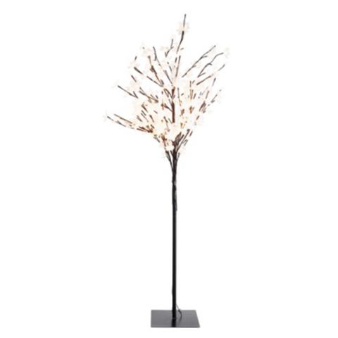 Arbre à fleurs led h. 150 noir pas cher