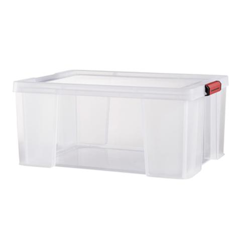 Boite 45l clip & store transparent pas cher