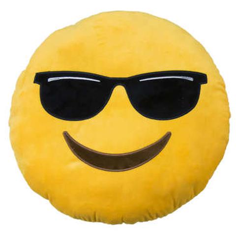 Coussins 30x30 cm emoticone lunettes pas cher