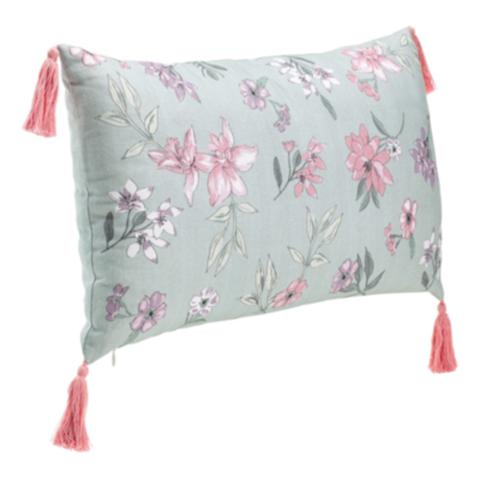 Coussins 30x50 cm floral vert pas cher