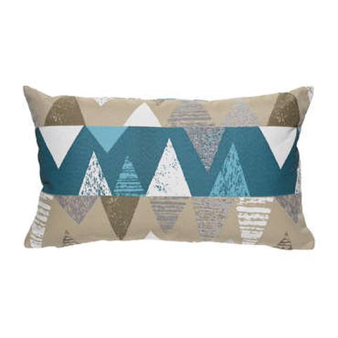 Coussins 30x50 cm naxos coloris bleu / jaune pas cher