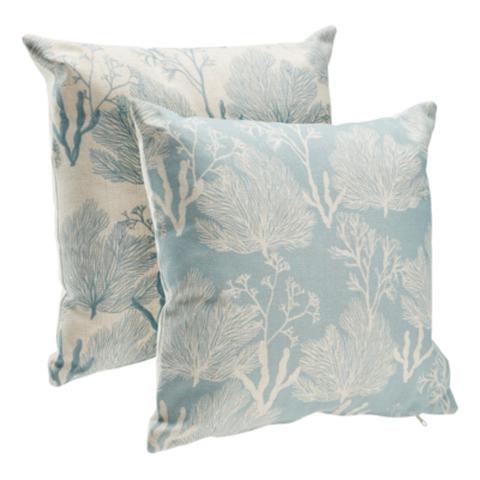 Coussins 40x40 cm abyss vert de gris ou beige pas cher