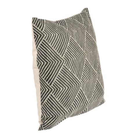 Coussins 40x40 cm ethnic chic blanc / noir pas cher