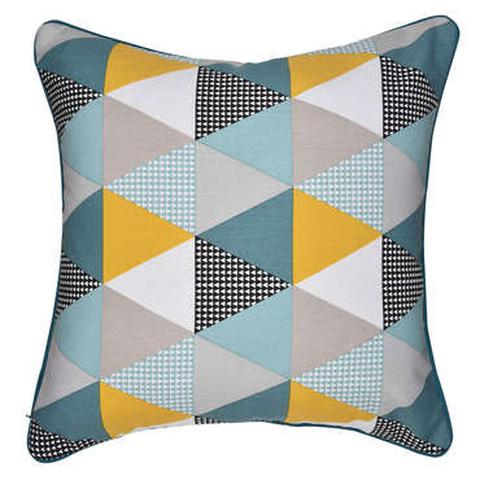 Coussins motifs 45x45 cm triangle 2 pas cher