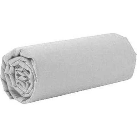 Drap housse 2x80x200 cm perla coloris blanc pas cher