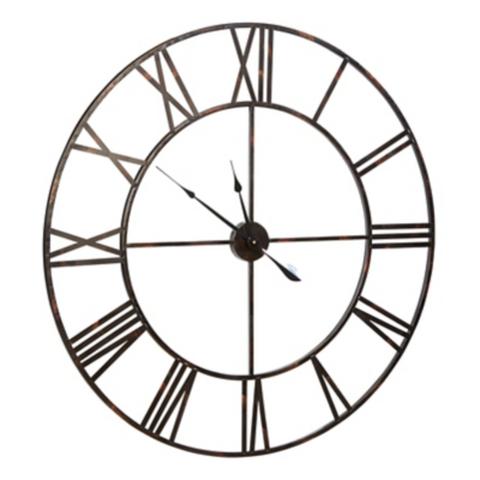 Horloge d.100 cm station noir pas cher