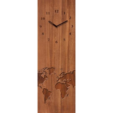 Horloge en verre 20x60 time art marron pas cher