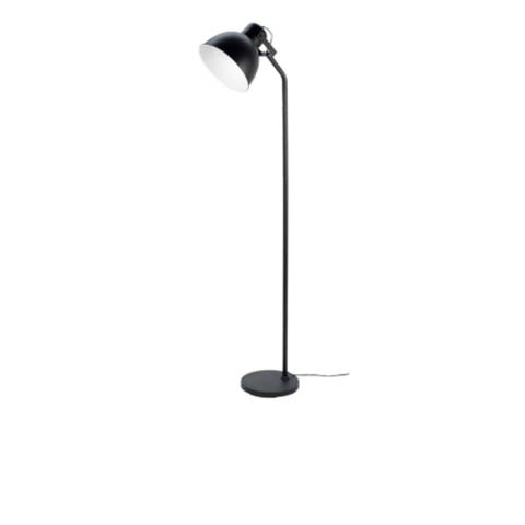 Lampadaire en fer h. 162 cm andrew noir mat pas cher