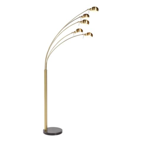 Lampadaire h220cm sycaria doré pas cher