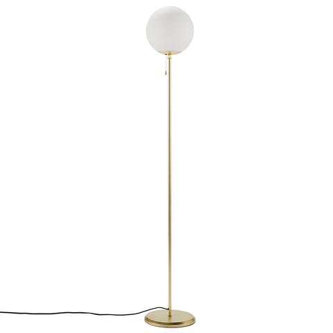 Lampadaire laiton et opaline , moricio pas cher