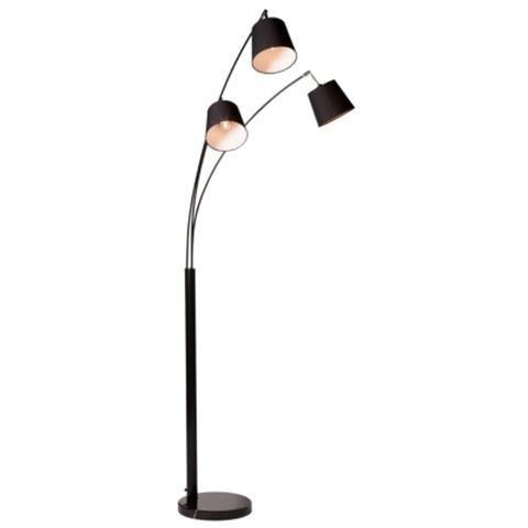 Lampadaire raphi 2 noir pas cher