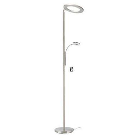 Lampadaire round coloris chrome pas cher