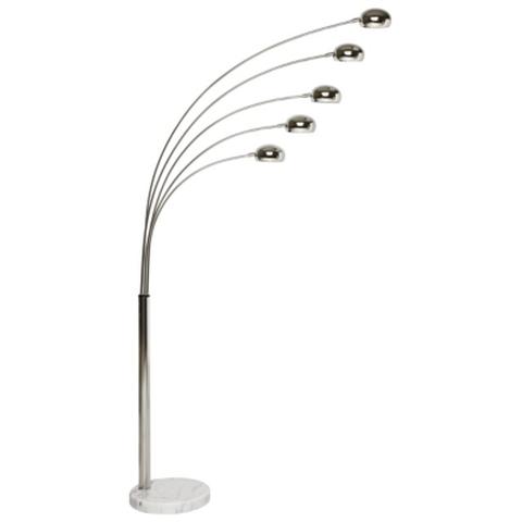 Lampadaire sycaria chrome pas cher