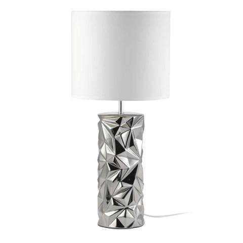 Lampe à poser athena chrome pas cher