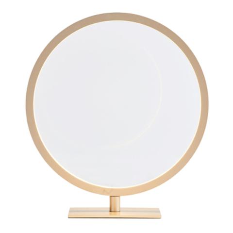 Lampe à poser circle laiton mat pas cher