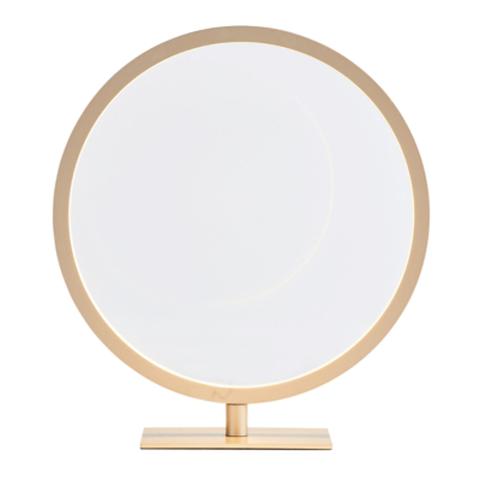 Lampe à poser circle laiton mat pas cher