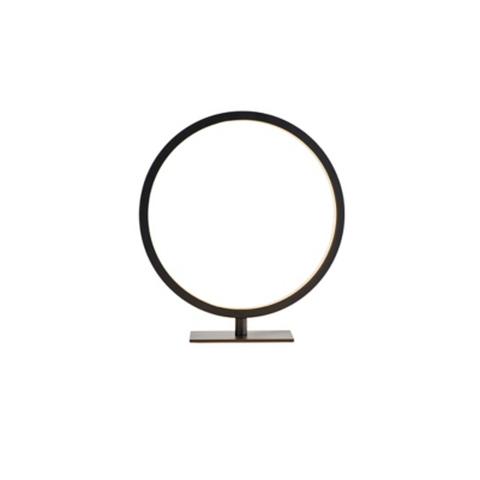 Lampe à poser circle noir mat pas cher