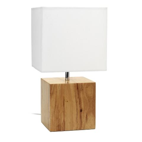 Lampe à poser cubic naturel pas cher