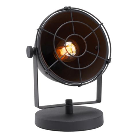 Lampe a poser h.29 cm ernest noir pas cher