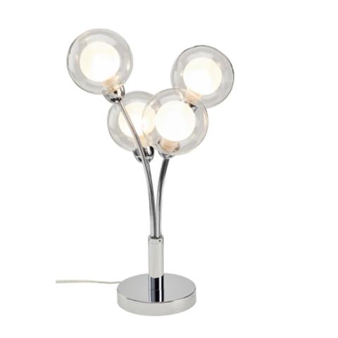 Lampe a poser h. 44 cm. leonie chrome. pas cher