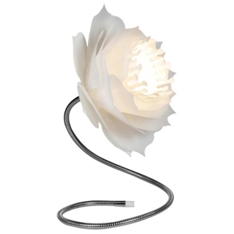 Lampe à poser laura blanc pas cher