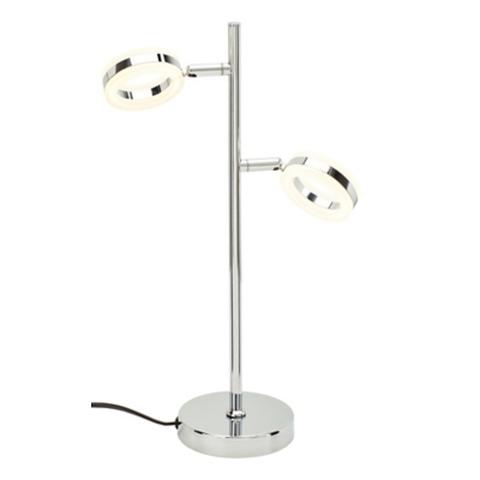 Lampe à poser led sycaria chrome pas cher