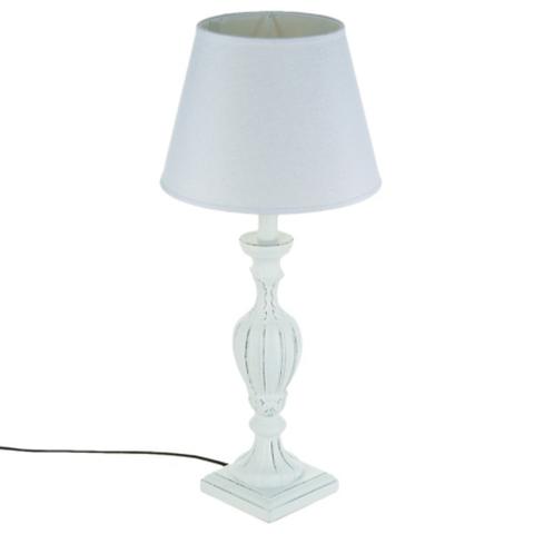 Lampe à poser odile blanc pas cher