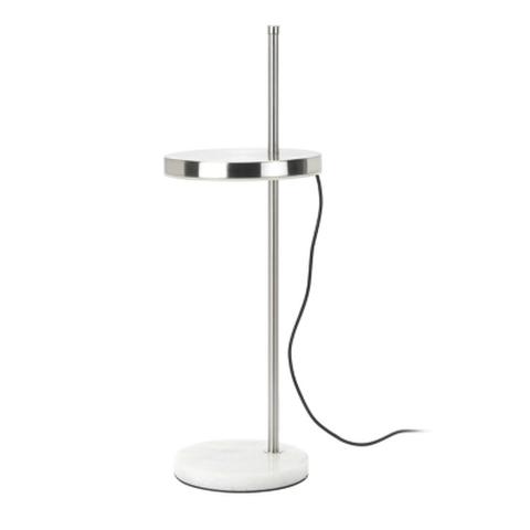 Lampe à poser plak chrome pas cher