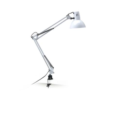 Lampe de bureau à visser h70 archi blanc pas cher