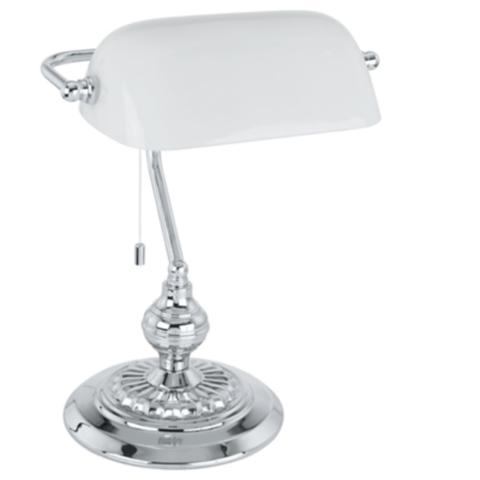 Lampe de bureau banker chrome pas cher