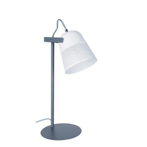 Lampe de bureau justin blanc anthracite pas cher