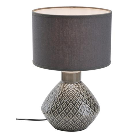 Lampe en céramique ilou h.37 cm gris pas cher