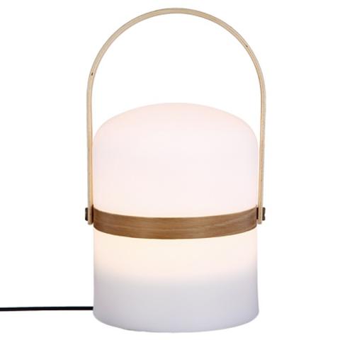 Lampe exterieur gardenia blanc / bois pas cher