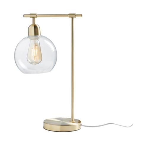 Lampe h.48 cm goldy doré pas cher