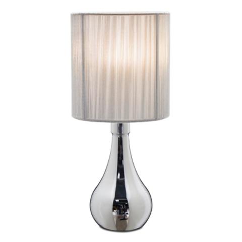 Lampe h39cm. carlita argenté pas cher