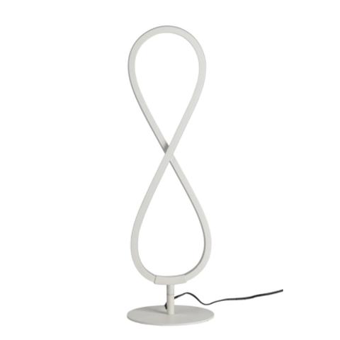 Lampe led h.43 cm d.13 cm infini blanc pas cher