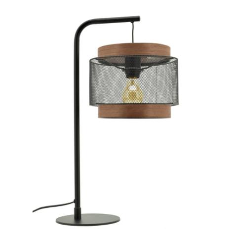 Lampe métal grille h. 57 cm taiga noir pas cher