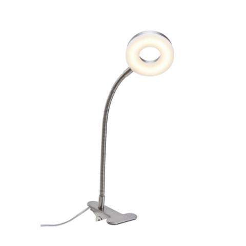 Lampe pince de bureau 24 led frantz nickel pas cher