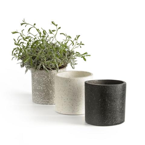 Lot 3 cache pots en terrazzo boham pas cher