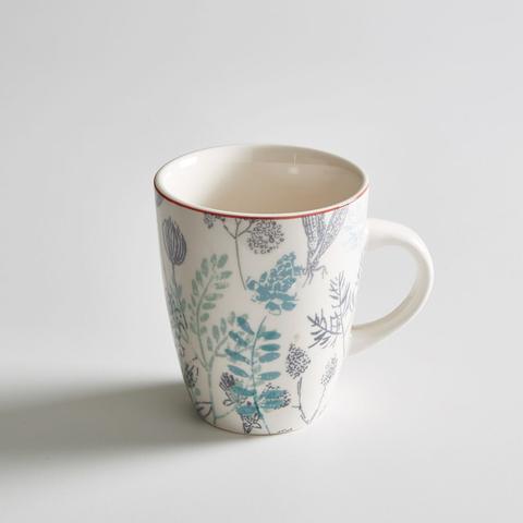 Lot 4 mugs motif herbier , erbal pas cher