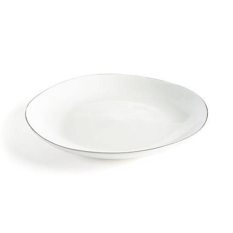 Lot de 4 assiettes plates faïence , catalpa pas cher