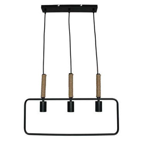 Lustre 128x60 cm jack coloris noir pas cher