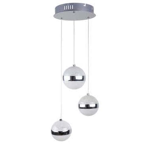 Lustre 65x22 cm solar coloris argent pas cher